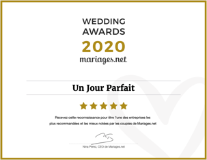 Recommandé sur mariages.net en 2020